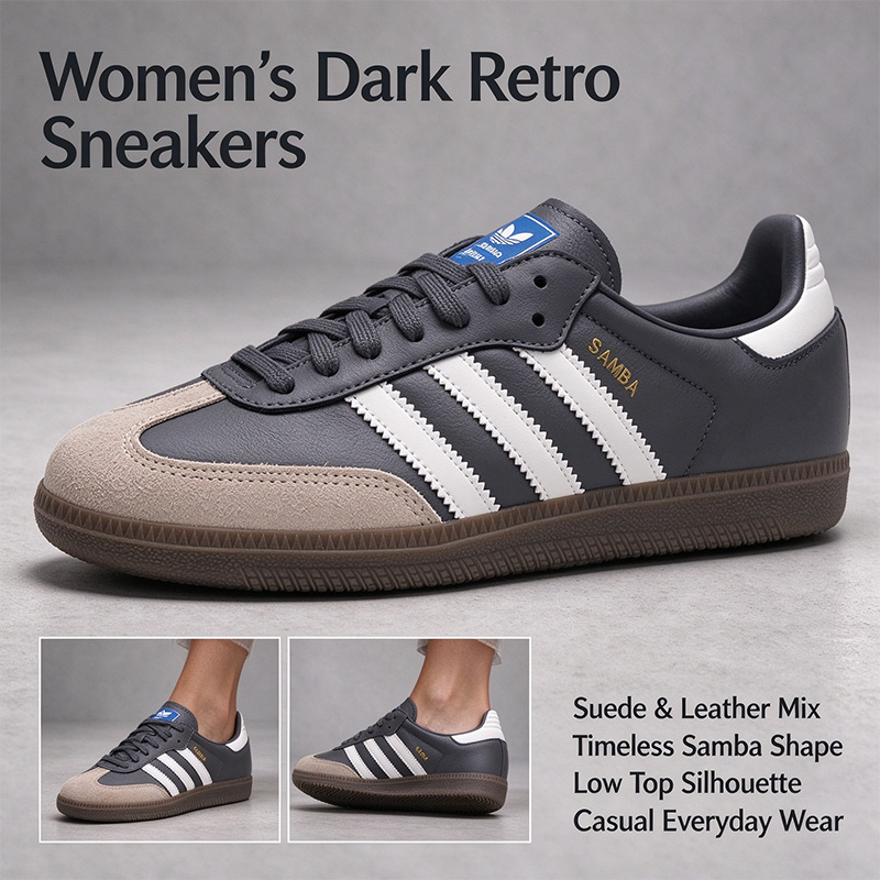 Adidas Shoes Samba - อาดิดาส แซมบ้า OG W JR0913 รองเท้าผ้าใบหนังกลับสไตล์เรโทร