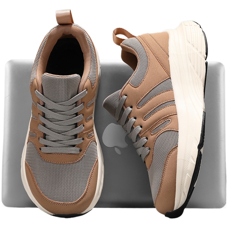 Sneaker Box - รองเท้าผ้าใบหัวกว้างสำหรับผู้ชาย ฤดูใบไม้ร่วง ฤดูหนาว ไซส์ใหญ่ 39-48 ระบายอากาศได้ดี