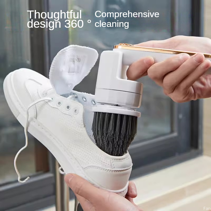 Shoe Cleaning Brush - แปรงทำความสะอาดระบบไฟฟ้าแบบชาร์จไฟได้แปรงรองเท้ากันน้ำแบบมือถือแปรงอเนกประสงค์สำหรับใช้ในบ้านอุปกรณ์ทำความสะอาด