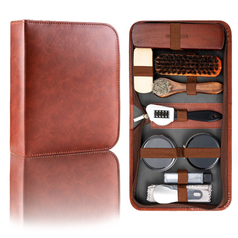 ชุดแปรงขัดรองเท้า Horsehair เค - Leather Shoe Polish บทวิจารณ์และราคา