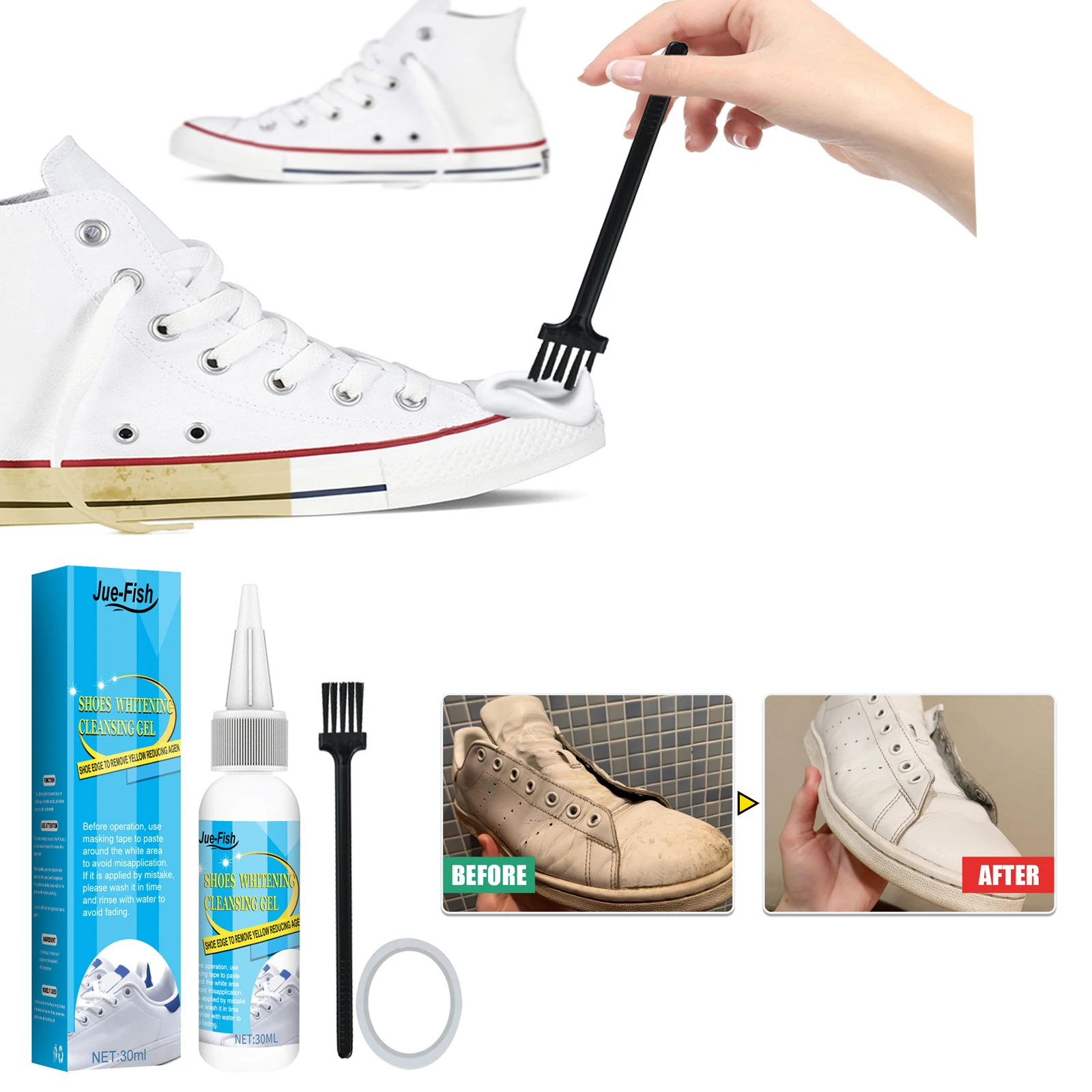 ชุดทำความสะอาดรองเท้าสีขาวน้ำย - Sneaker Care Spray บทวิจารณ์และราคา