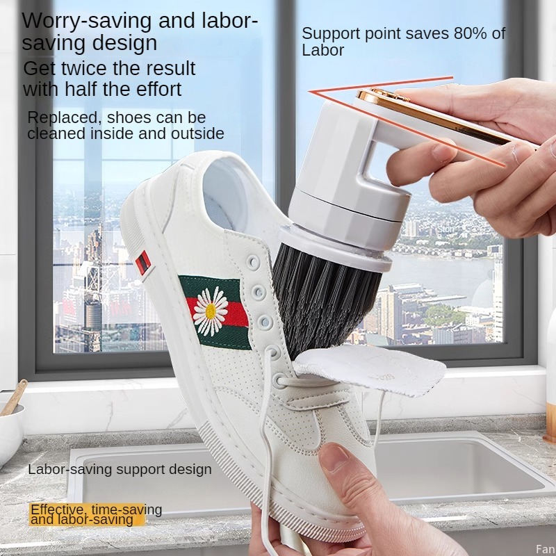 แปรงทำความสะอาดระบบไฟฟ้าแบบชาร - Shoe Cleaning Brush บทวิจารณ์และราคา